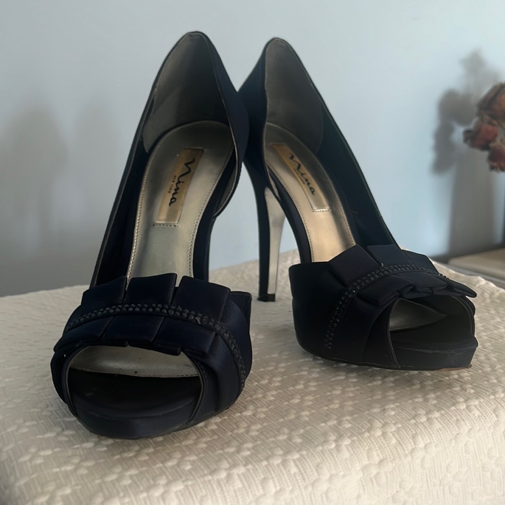 Navy Blue Nina Heels